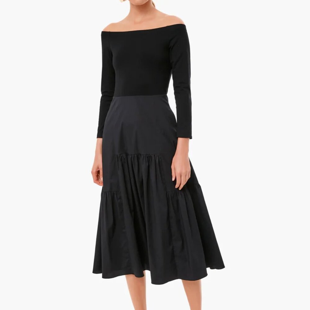 Tuckernuck Black Marissa Long Sleeve Dress - Lg (Medium)